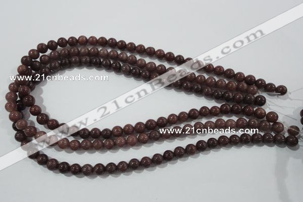 CAJ452 15.5 inches 7mm round purple aventurine beads wholesale