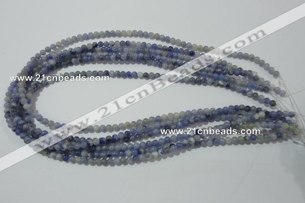 CAJ500 15.5 inches 4mm round blue aventurine beads wholesale