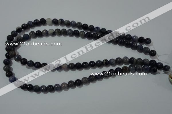 CAJ502 15.5 inches 8mm round blue aventurine beads wholesale