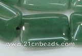 CAJ54 15.5 inches 22*30mm rectangle green aventurine jade beads wholesale