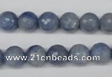 CAJ563 15.5 inches 10mm faceted round blue aventurine beads wholesale