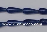 CAJ573 15.5 inches 7*18mm teardrop blue aventurine beads wholesale