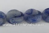 CAJ584 15.5 inches 16*16mm curved moon blue aventurine beads wholesale