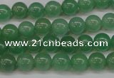 CAJ602 15.5 inches 8mm round A grade green aventurine beads