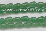 CAJ630 15.5 inches 6*9mm teardrop green aventurine beads