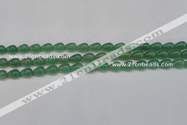 CAJ632 15.5 inches 10*14mm teardrop green aventurine beads