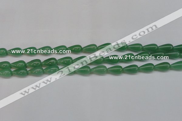 CAJ633 15.5 inches 10*18mm teardrop green aventurine beads