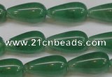 CAJ634 15.5 inches 10*20mm teardrop green aventurine beads