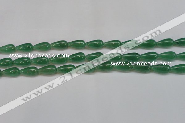 CAJ634 15.5 inches 10*20mm teardrop green aventurine beads