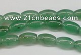 CAJ642 15.5 inches 6*9mm rice green aventurine beads