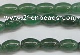 CAJ644 15.5 inches 8*12mm rice green aventurine beads