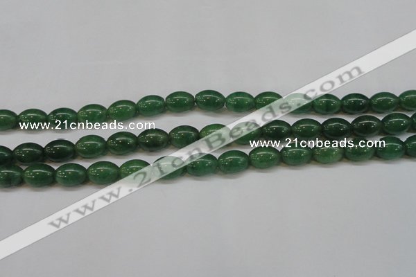 CAJ647 15.5 inches 10*14mm rice green aventurine beads