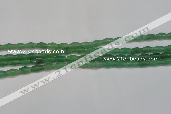 CAJ651 15.5 inches 8*12mm hexahedron green aventurine beads