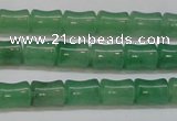 CAJ658 15.5 inches 8*10mm bone green aventurine beads