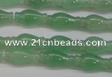 CAJ662 15.5 inches 7*14mm vase-shaped green aventurine beads