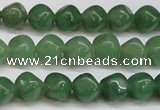 CAJ669 15.5 inches 7*7mm cube green aventurine beads