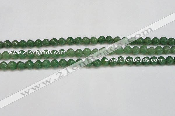 CAJ669 15.5 inches 7*7mm cube green aventurine beads