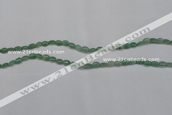 CAJ676 15.5 inches 5*8mm oval green aventurine beads