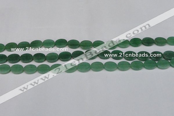 CAJ678 15.5 inches 10*14mm oval green aventurine beads