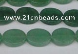 CAJ679 15.5 inches 12*16mm oval green aventurine beads