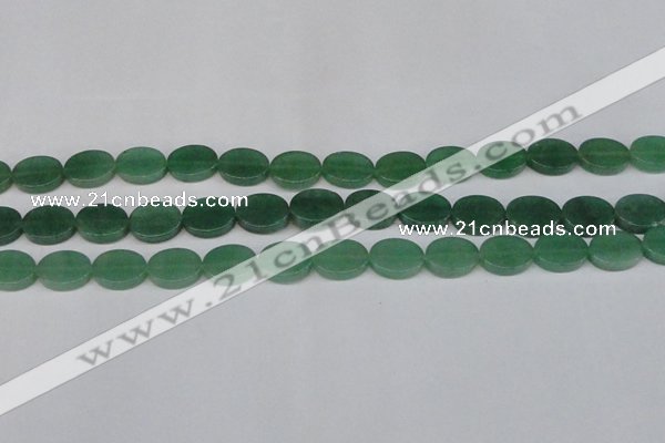 CAJ679 15.5 inches 12*16mm oval green aventurine beads