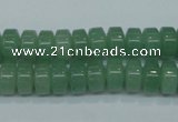 CAJ68 15.5 inches 5*10mm tyre green aventurine beads wholesale