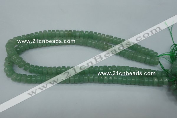 CAJ68 15.5 inches 5*10mm tyre green aventurine beads wholesale