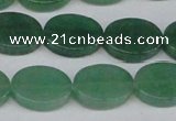 CAJ680 15.5 inches 13*18mm oval green aventurine beads