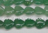 CAJ685 15.5 inches 12*12mm heart green aventurine beads