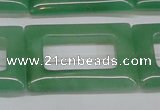 CAJ690 15.5 inches 25*35mm rectangle green aventurine beads