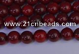 CAJ750 15.5 inches 4mm round apple jasper beads wholesale