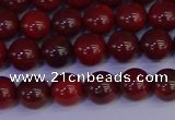 CAJ751 15.5 inches 6mm round apple jasper beads wholesale