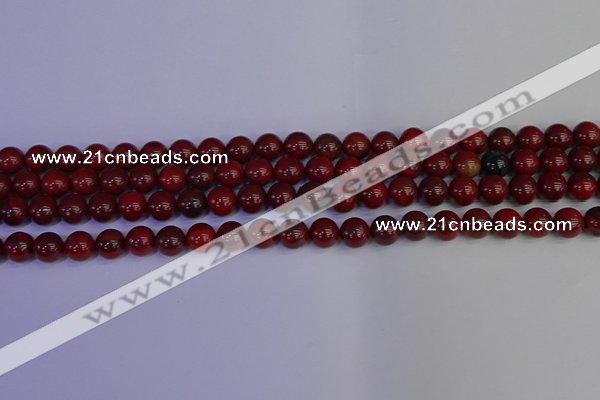 CAJ751 15.5 inches 6mm round apple jasper beads wholesale