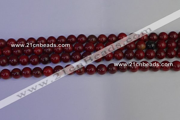 CAJ752 15.5 inches 8mm round apple jasper beads wholesale