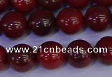 CAJ753 15.5 inches 10mm round apple jasper beads wholesale