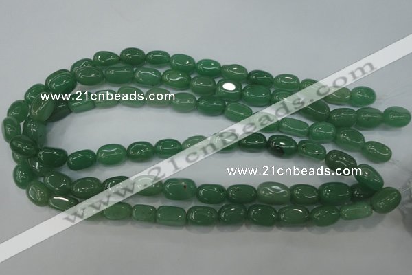 CAJ78 15.5 inches 10*14mm nuggets green aventurine beads wholesale