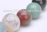 CAM08 15.5 inches round different sizes natural amazonite beads