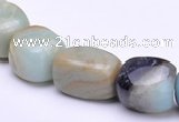 CAM09 13*16mm pebble natural amazonite gemstone beads Wholesale