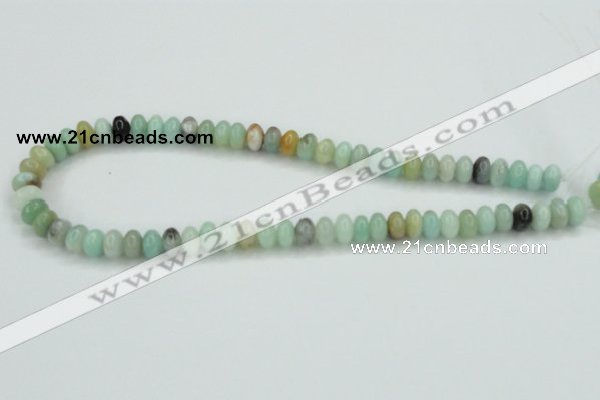 CAM100 15.5 inches 6*10mm rondelle amazonite gemstone beads