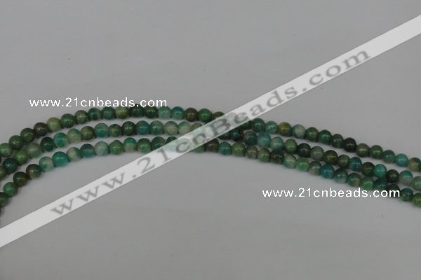 CAM1000 15.5 inches 4mm round natural Russian amazonite beads