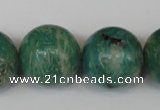 CAM1008 15.5 inches 20mm round natural Russian amazonite beads