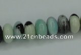 CAM101 15.5 inches 6*12mm rondelle amazonite gemstone beads