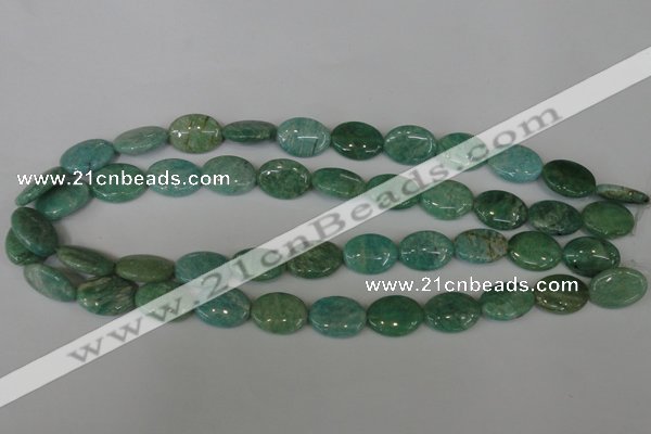 CAM1021 15.5 inches 13*18mm oval natural Russian amazonite beads