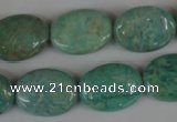 CAM1023 15.5 inches 15*20mm flat drum natural Russian amazonite beads