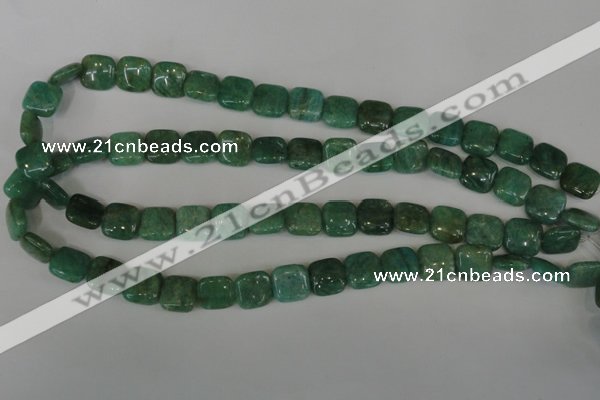 CAM1026 15.5 inches 12*12mm square natural Russian amazonite beads