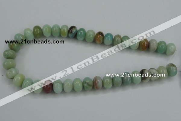 CAM103 15.5 inches 10*14mm rondelle amazonite gemstone beads