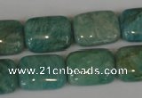 CAM1032 15.5 inches 13*18mm rectangle natural Russian amazonite beads