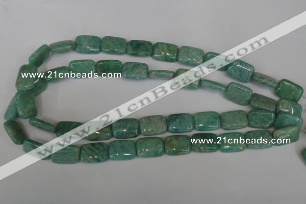 CAM1032 15.5 inches 13*18mm rectangle natural Russian amazonite beads