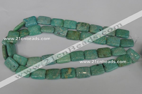 CAM1033 15.5 inches 15*20mm rectangle natural Russian amazonite beads