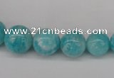 CAM1051 15.5 inches 6mm - 14mm round peru amazonite beads
